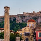 View of the Acropolis from Monastiraki Square