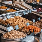 Various nuts from the Varvakeio Municipal Market