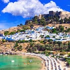 Panoramic view of Rhodes